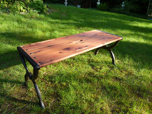 Cedar bench